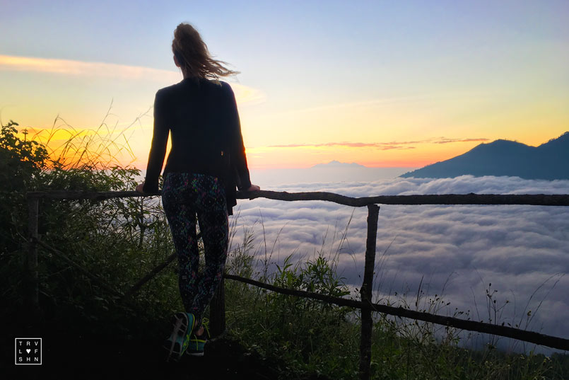 How to stay fit on Vacation on Travellovefashion.com. Mt. Batur volcano hike in Bali, Indonesia. 