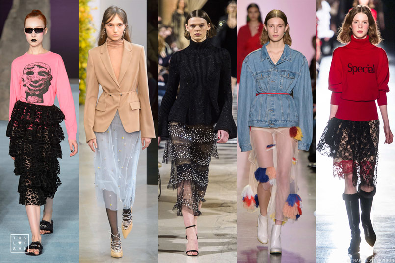 The 50 Top Trends from NYFW for Fall/Winter- Sheer Skirts